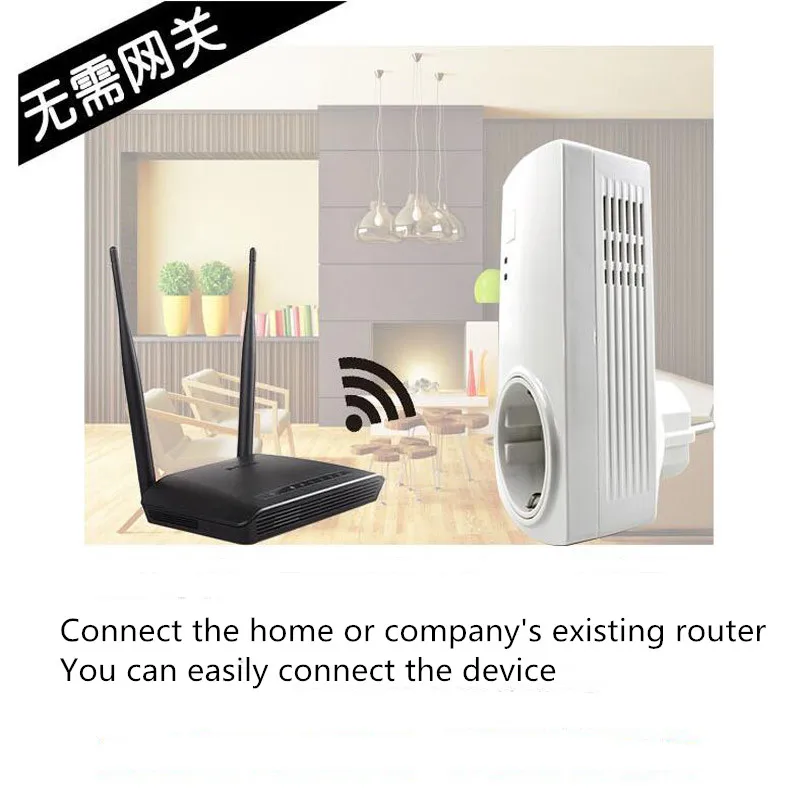 

WiFi Wireless Smart Socket Smart Timer Home Remote Power Supply for IOS / Android Phone EU / US / UK Mobile APP Control