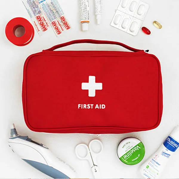 Medicina grande bolsa de viaje al aire libre camping almacenamiento píldora Primeros Auxilios emergencia Kit de supervivencia