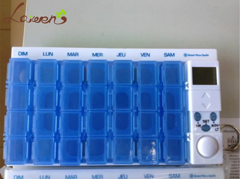 

Laiwen 7 Days Pill Box Timer, Weekly Pill Box 7 Day Pill Dispenser HC-91002
