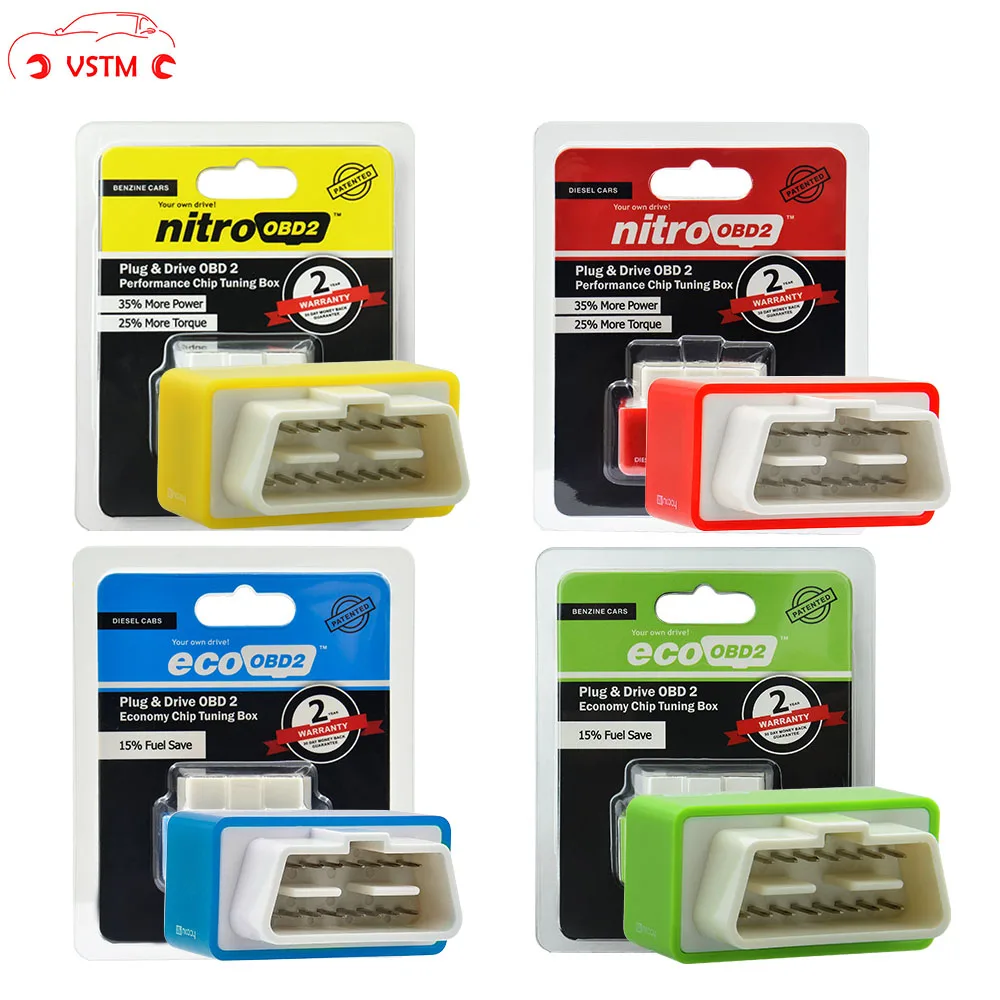 

VSTM NitroOBD2 Car Diagnostic Auto ECU Chip Tuning BOX Nitro OBD2 Scanner For Diesel Cars Performance Engine Speed
