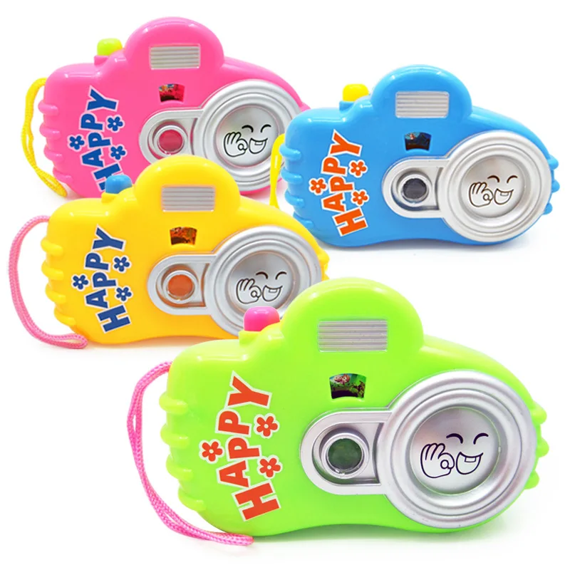 Projection Educational Study Toy for Kids Random Color Fun Projection Camera Toy Variety Animal Pattern Baby Cognition LED Light