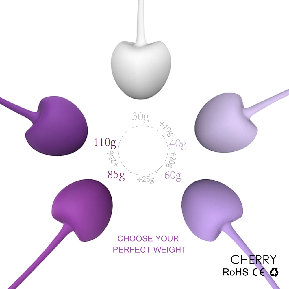 Silicone Weights Exercise Kegel Ball Vaginal Tighten Ben Wa Ball Vagina Ball Geisha Balls Sex Product Medical Sex Toys for Woman 2
