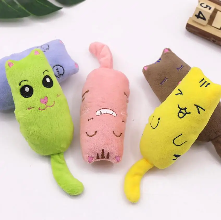 

Funny Interactive Plush Cat Toy Pet Kitten Chewing Toy Teeth Grinding Catnip Toys Claws Thumb Bite For Cats Supply