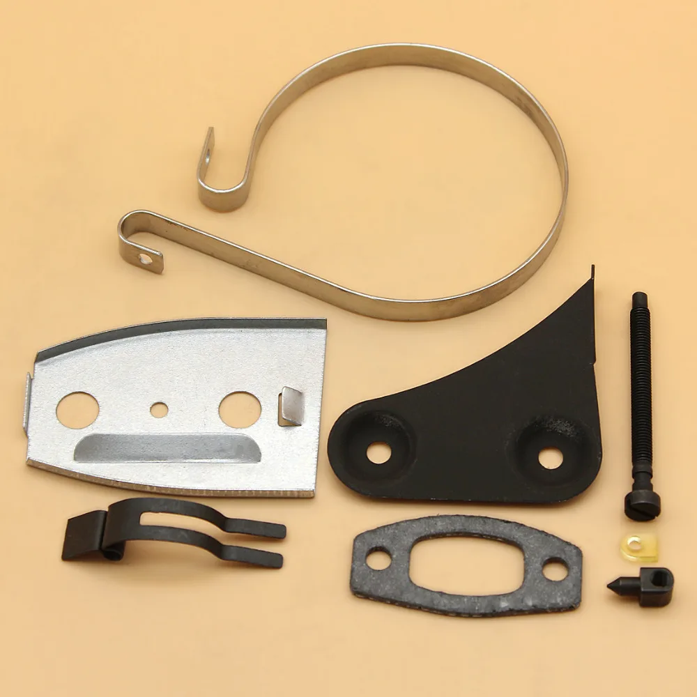 Chain Tensioner Brake Band Muffler Gasket Bracket Kit For HUSQVARNA 50 51 55 Rancher Gas