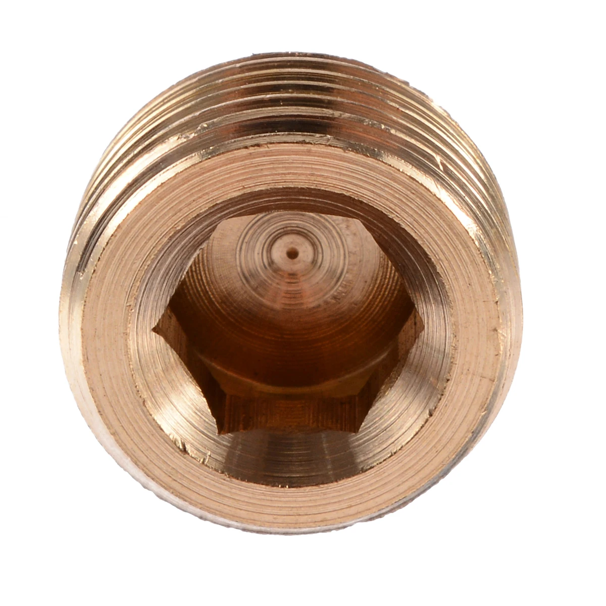 Durale 4Pcs 1/8" 1/4" 3/8" 1/2" NPT Brass Countersunk Plug Internal Hex Thread Socket Pipe Fittings Fastener Portable