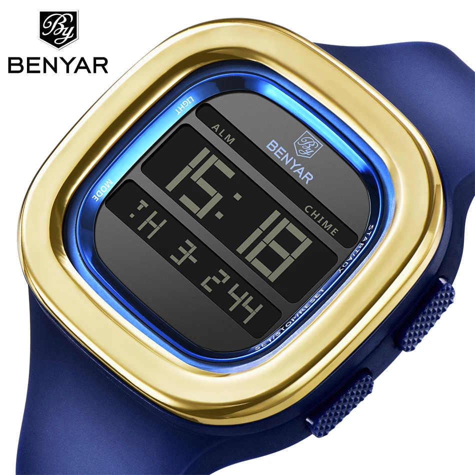 

Benyar Men Watch 2018 Top Luxury Brand Sport Watch Electronic Digital Male Wrist Clock Man Waterproof Men's Watches