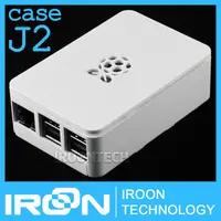 case J2: Official Original Case Box for Raspberry PI 3 model B PI3 and PI 2 White ABS Plastic Box Cover Shell Enclosure Housing