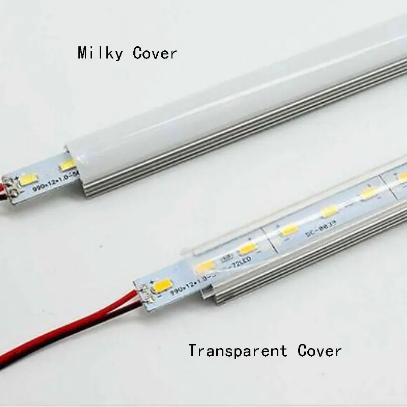 10 шт./лот 50 см DC 12 В 36 SMD 5630 Светодиодный жесткий Светодиодные ленты бар Light + U алюминиевый корпус + крышка ПК