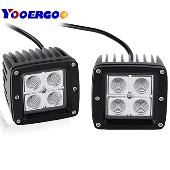 

2x 4Inch 16W LED Flood SpotLight Universal Driving Work Light Bar Car Front Lights Bulbs Lamp High Power