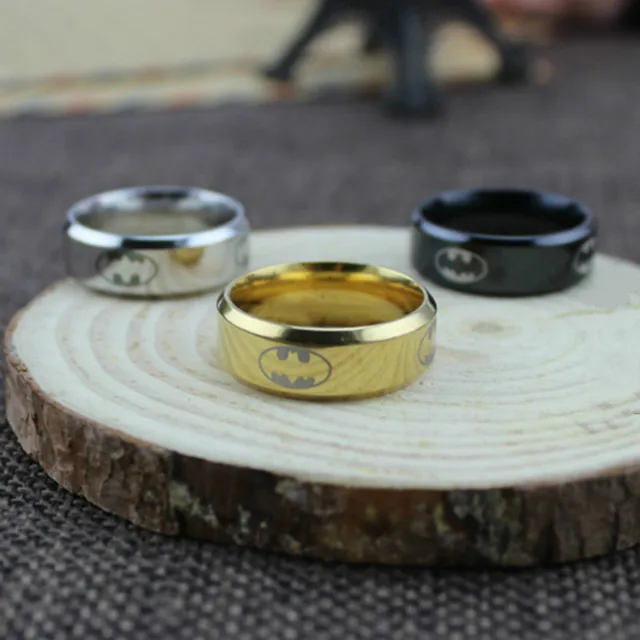 (1 pieces/lot) 100% Stainless Steel Ring Batman Rings For men & women Super Hero (1 pieces/lot) 100% Stainless Steel Ring Batman Rings For men & women Super Hero
