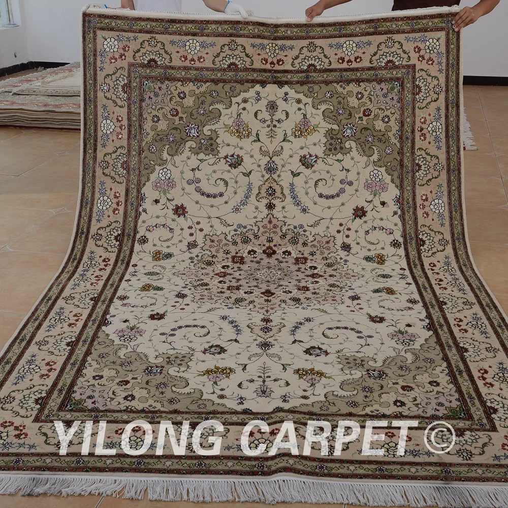Yilong 6'x9' Oriental classic wool carpets exquisite wool rugs hand