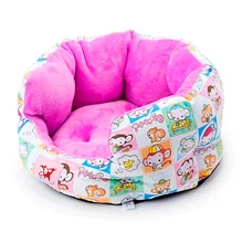 Super soft velvet cotton canvas dual nest cat litter pet kennel pad