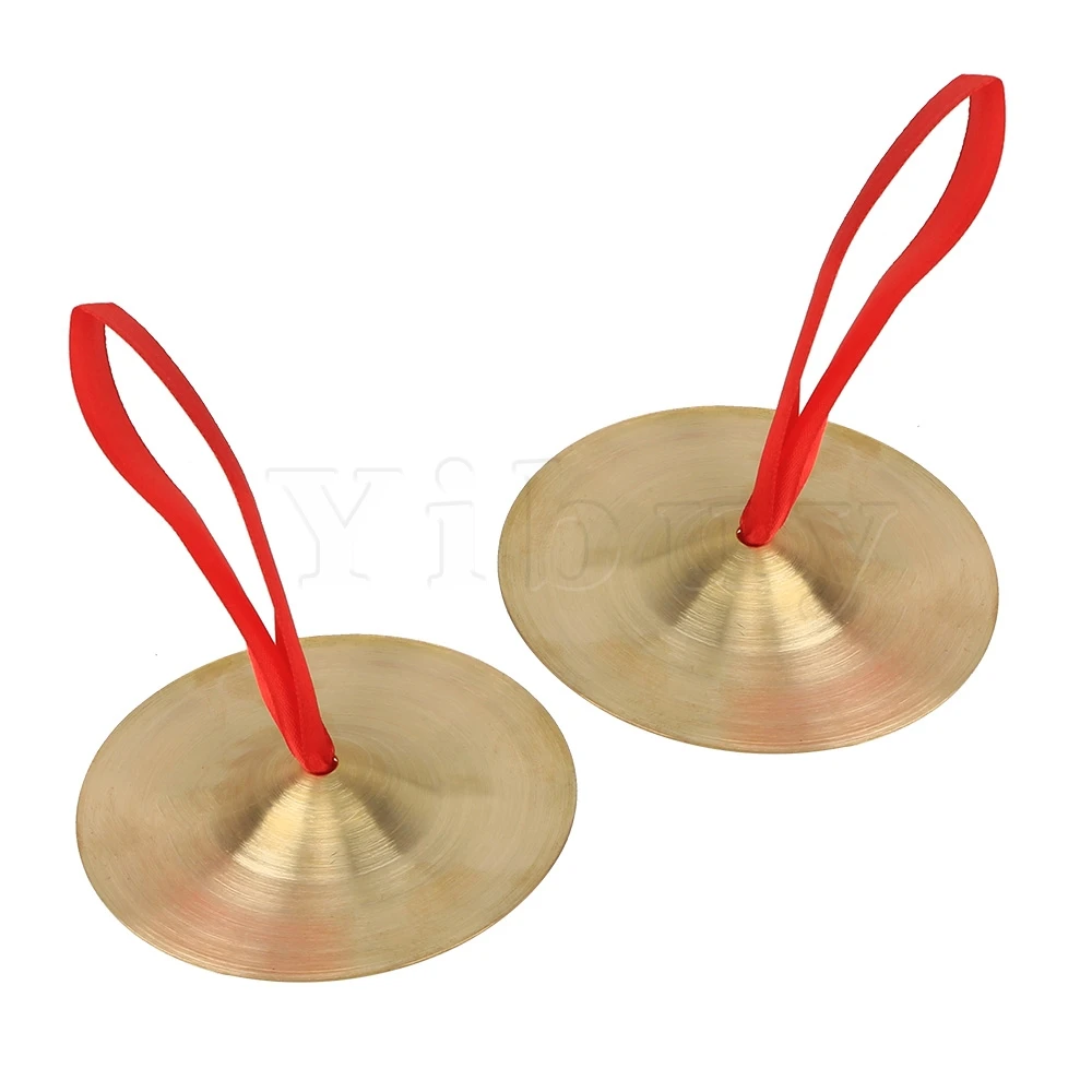 

Yibuy Copper Cymbals Child Musical Instrument Toy 9cm Diameter Gong