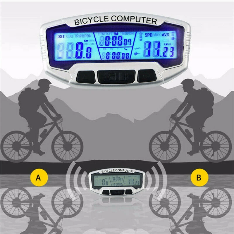 Speedmeter горный велосипед компьютер цифровой пластиковый беспроводной велосипед Водонепроницаемый одометр легкий пластиковый материал