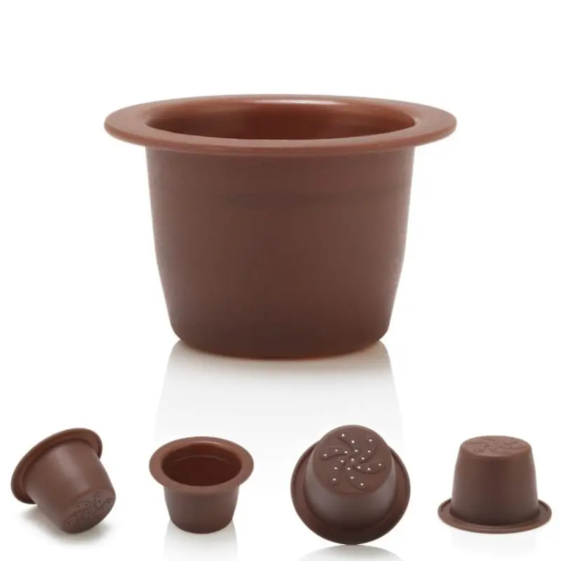 

3pcs Coffee Filter +40 Aluminum Foils Refillable Reusable Nespresso Coffee Capsule Filter Pod For Original Line Siccsaee Filters