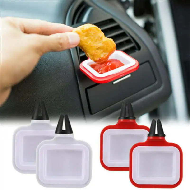 

Saucemoto Dip Clip an in-car Sauce Holder For Ketchup And Dipping Sauces BBQ Sauce Support Drop Shipping