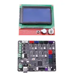 Комплект для материнской платы + МКС базы V1.5 материнская плата + 12864LCD Экран дисплея + L Тип адаптер + кабель USB + серый провод 3D-принтеры