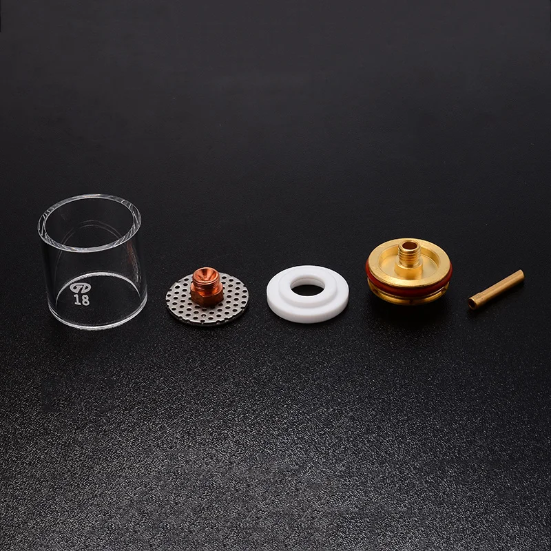 5Pcs TIG Welding Torch Cup Stubby Cup Gas Lens Collet Nozzle Kit for WP-9/20/25 3/32" 2.4 mm Welding Accessories