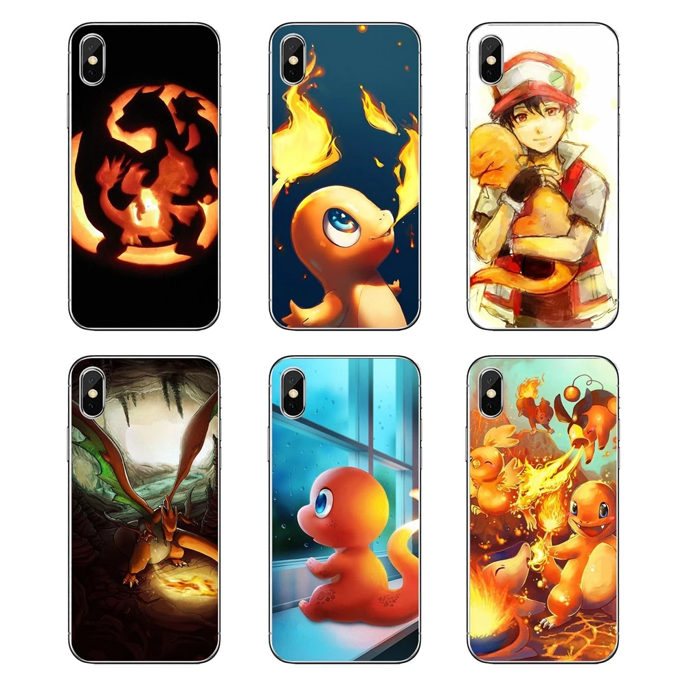For Motorola Moto X4 E4 E5 G5 G5S G6 Z Z3 G3 C Play Plus Soft Transparent Covers Cartoon Anime Pokemons Bulbasaur Charmander Art |