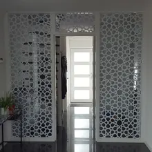 Пользовательские исламские узоры двери наклейка большого размера окна виниловые наклейки украшения дома съемные самоклеющиеся обои фрески A01