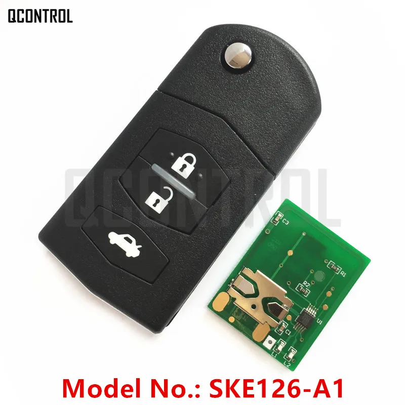 

QCONTROL Car Remote Key 433MHz Fit for MAZDA SKE126-A1 for M2 Demio M3 Axela M5 Premacy M6 Atenza M8 MPV Keyless Entry 3BT