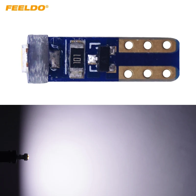 

200Pcs White T5 7417 Car LED Light 3030 1LED LED License Plate Parking Lights Side Lamp Bulb Light #FD-1782