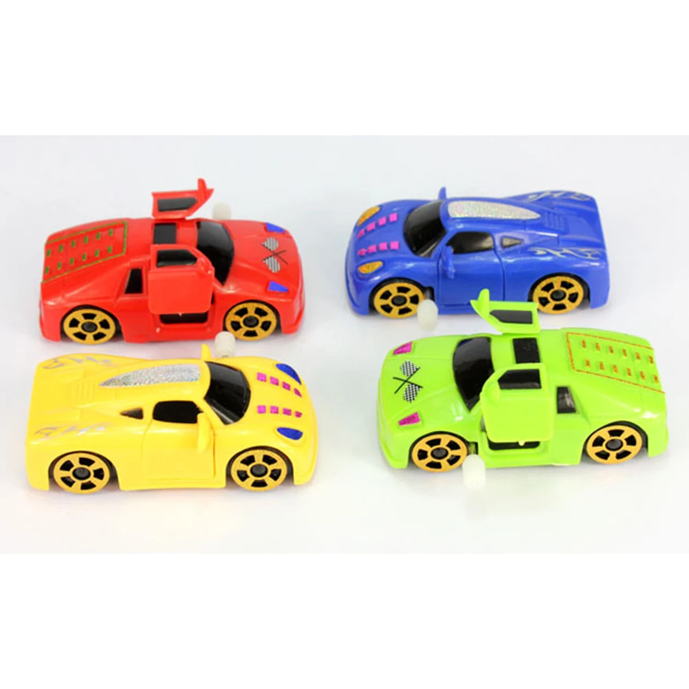 Cute Cartoon Running Car Wind Up Toys Clockwork Classic Toy Newborn Spring Toy Random Colorin