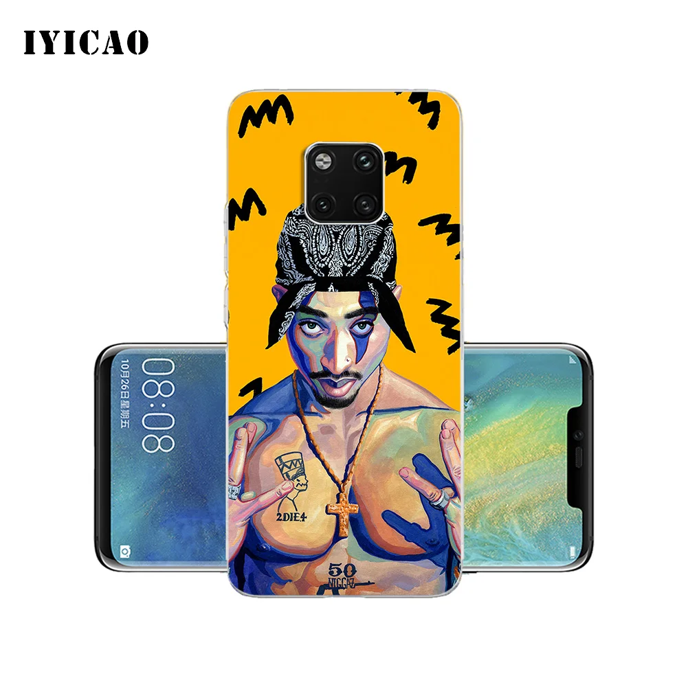 IYICAO 2Pac Tupac Amaru Shakur Мягкий силиконовый чехол для телефона Huawei Mate 10 20 Lite Pro Nova 2 2i 3 3i 4 TPU