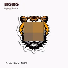

Overbearing Tiger Personality Sticker Cartoon Waterproof Toy Laptop Mobile Phone Skateboard Guitar Suitcase A0367 Sticker xf30