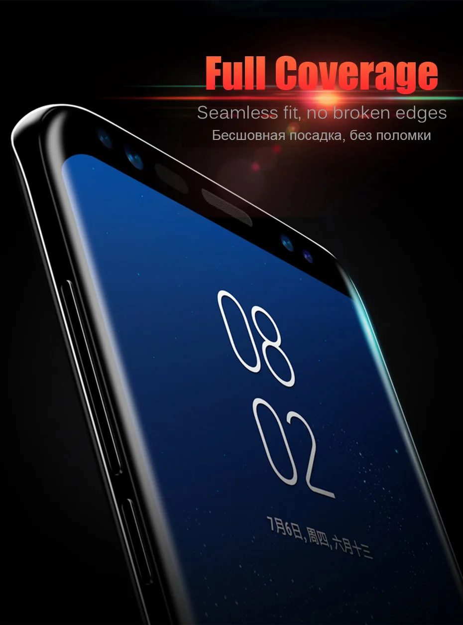 MOUSEMI 3D Tempered Glass For Samsung S8 S9 Screen Protector Film Full Cover 3D Curved Glass S9 On For Samsung Galaxy S9 S8 Plus (3)
