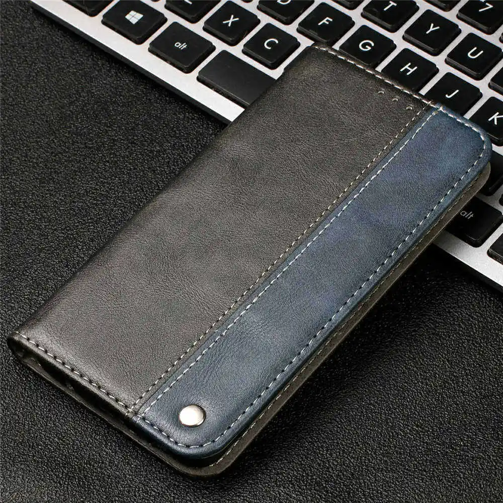 Flip Cover For Nokia 2 TA-1035 Case Business Leather Wallet Card Stand Magnetic Book Cover For Nokia 2 TA-1029 Phone Cases Capa - Цвет: Темно-синий