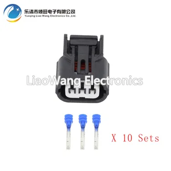 

10 Sets Waterproof car adapter connector HondaAccord sensor Fit Civic ignition coil ignition plug with terminal DJ7032B-1.2-21