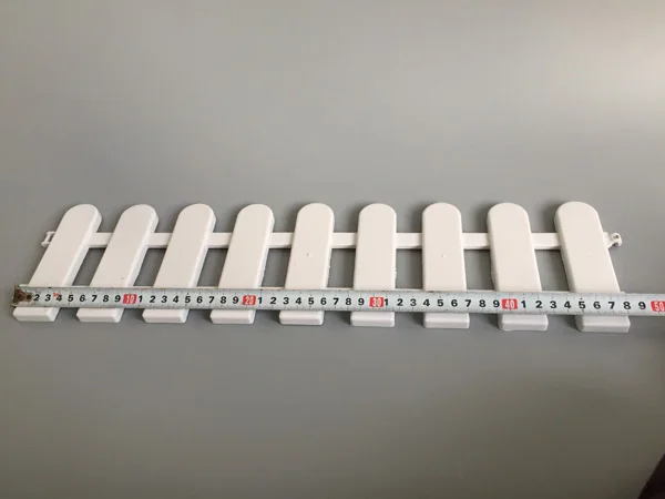 10 قطعة/الوحدة D50 * H13CM حاجز بلاستيكي سياج أبيض لوازم حديقة صغيرة السياج استخدام للديكور الداخلي