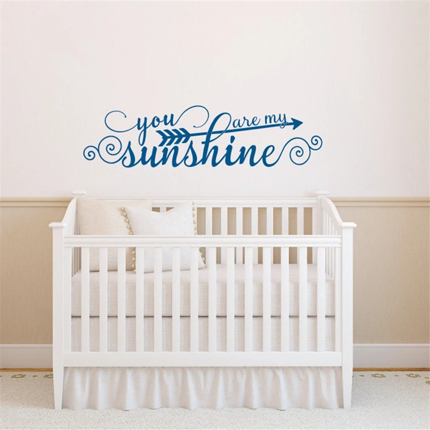 Художественный декор настенные наклейки на заказ цвет you are my sunshine Виниловая