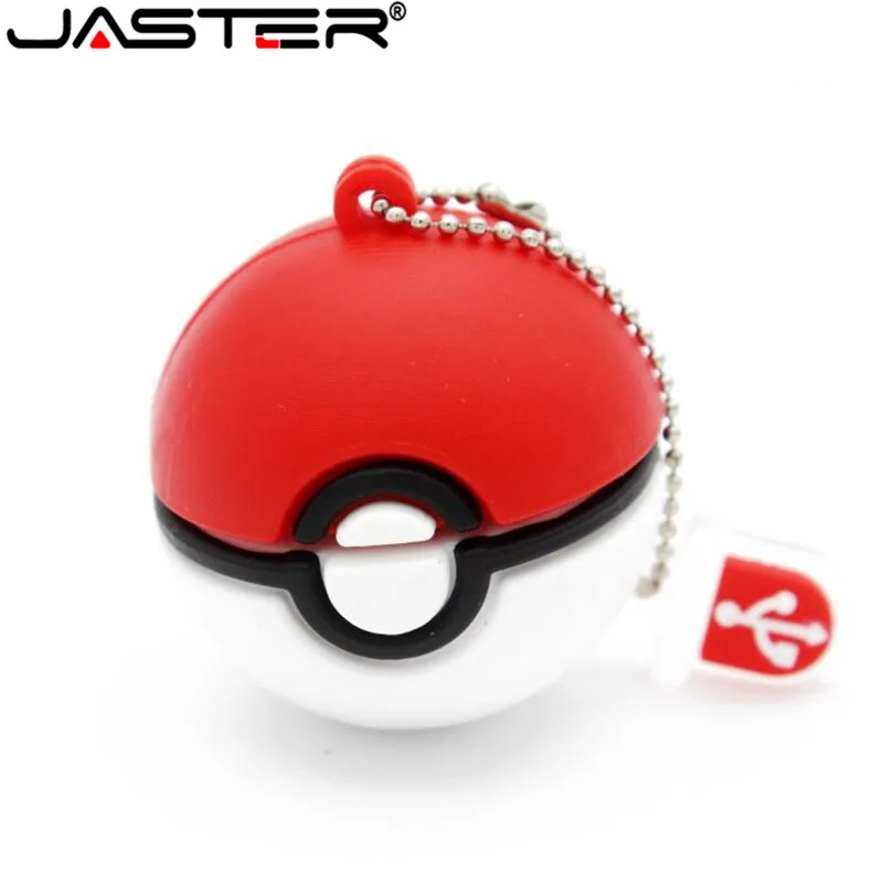 JASTER Pokemon usb флеш-накопитель Pocket Monster Poke Ball Pikachu Флешка 4 ГБ 16 ГБ 32 ГБ 64 ГБ u диск memory stick модная