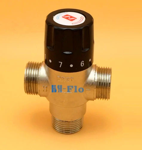 Латунь 3/" DN20 Солнечный термостатический нагреватель смесительный клапан