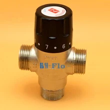 Латунь 3/" DN20 Солнечный термостатический нагреватель смесительный клапан