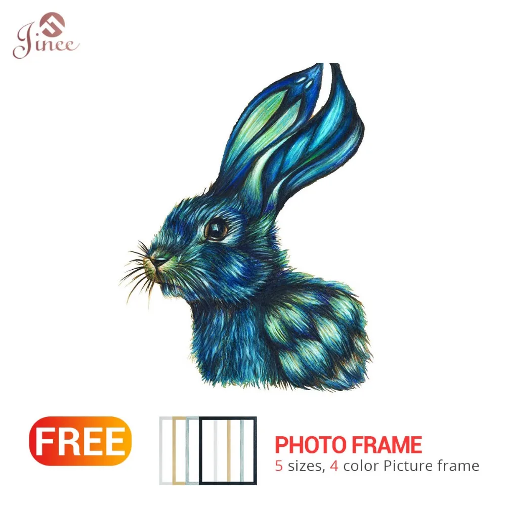 

5D DIY Diamond Embroidery animal Full Square Diamond Painting Cross Stitch Paint Rabbit Pictures Of Rhinestones Mosaic Decor