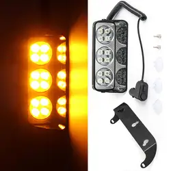 3x4 светодиодный Strobe Light Bar автомобиля козырек тире палуба аварийного Предупреждение мигает желтым