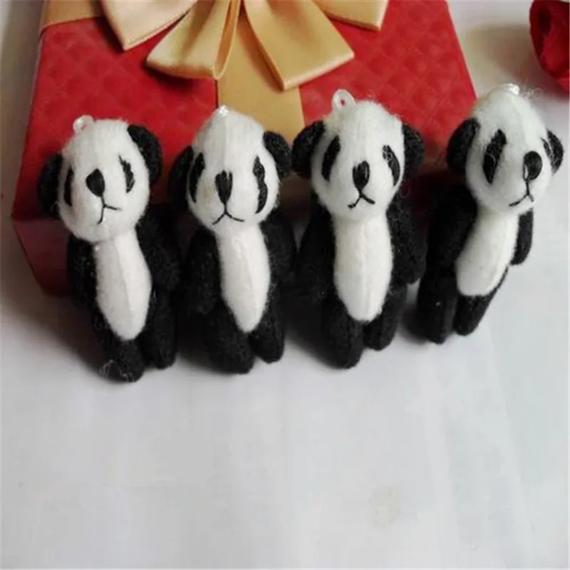 4.5cm 30pcs Mini Cute Joint Panda Plush Toys Chinese Treasure Panda Dolls DIY Wedding Party Decor  (4)