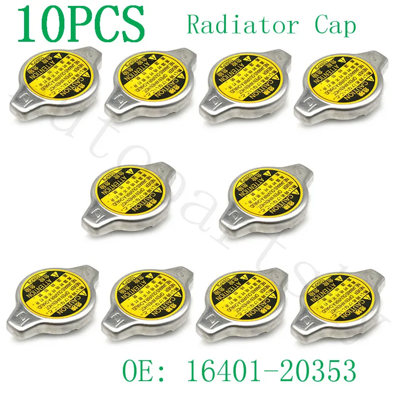 

[ Set of 10PCS ] RADIATOR CAP OEM 1640162090 16401-20353 FOR TOYOTA SIENNA CAMRY AVALON FOR LEXUS ES300 ES330
