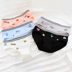 5pcs/lots New personality wide panties waist soft sports version women's underwear comfortable waist cartoon print girl briefs 5pcs/lots New personality wide panties waist soft sports version women's underwear comfortable waist cartoon print girl briefs