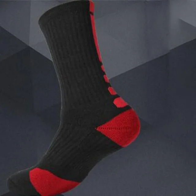 New High Quality Men Elite Running Socks Men Basketball Cycling Socks Compression Socks Cotton Towel Bottom Men's socks - Цвет: Style 3