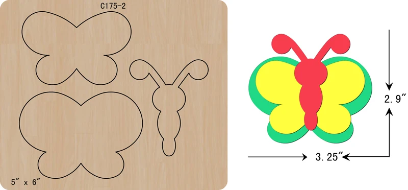 

New Wooden die Scrapbooking C-175-2 Cutting Dies