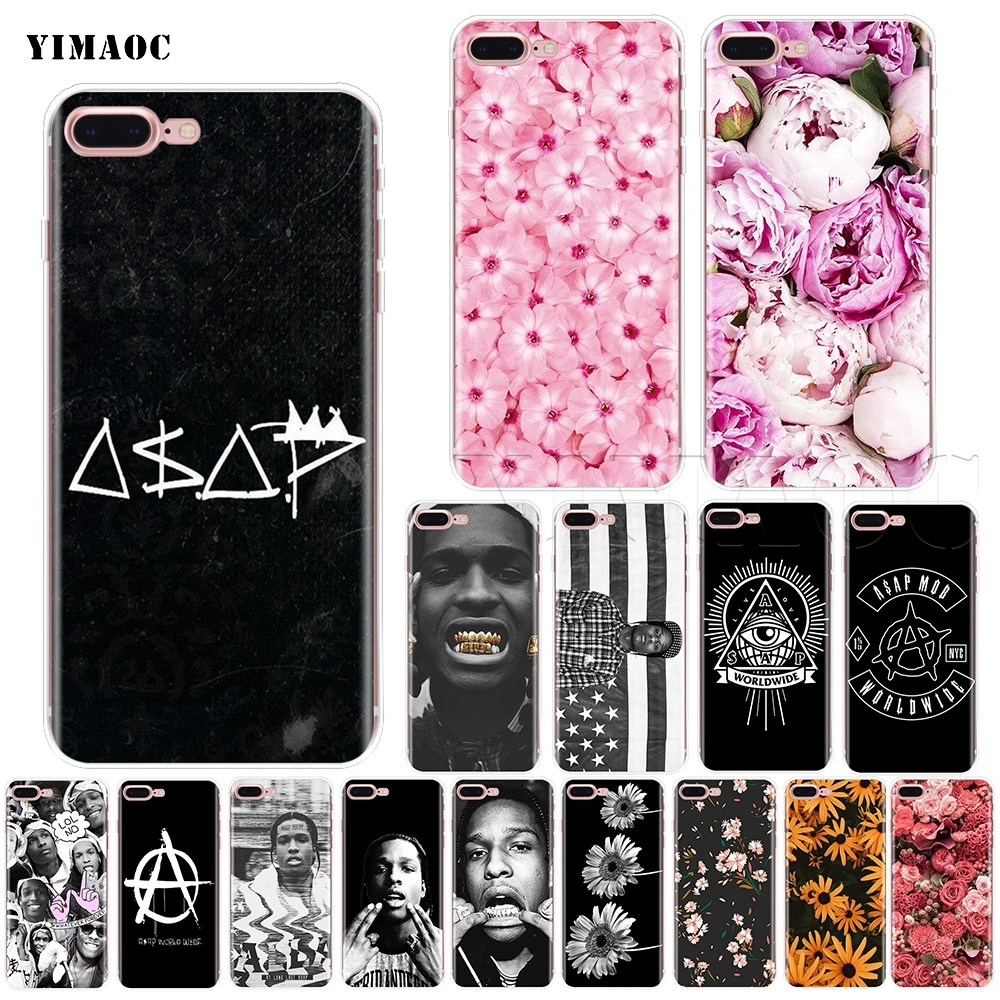 

YIMAOC A$AP ASAP Rocky Soft Silicone Case for iPhone 11 Pro XS Max XR X 8 7 6 6S Plus 5 5s se