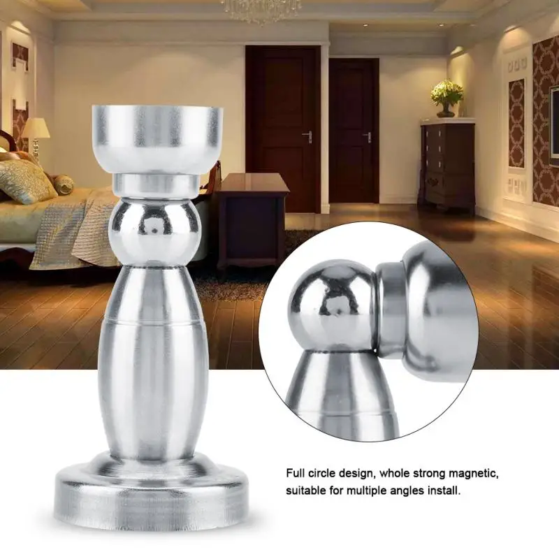 

Stainless Steel Door Stop Strong Magnetic Door Stopper Anti-collision Catch Door Suction Catch tope puerta deurstopper