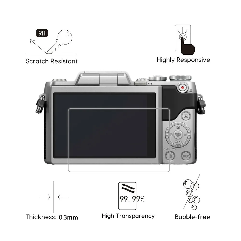 Для Panasonic Lumix DC GX800 GX850 GR8 GF9 LF1 0 3 мм 2.5D 9H прозрачное Закаленное стекло Защитная