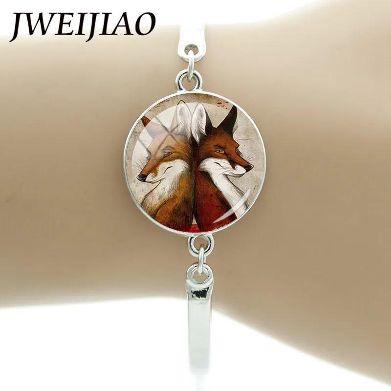 JWEIJIAO лиса легенда животное браслет звено цепи лисы брат ручная цепочка для