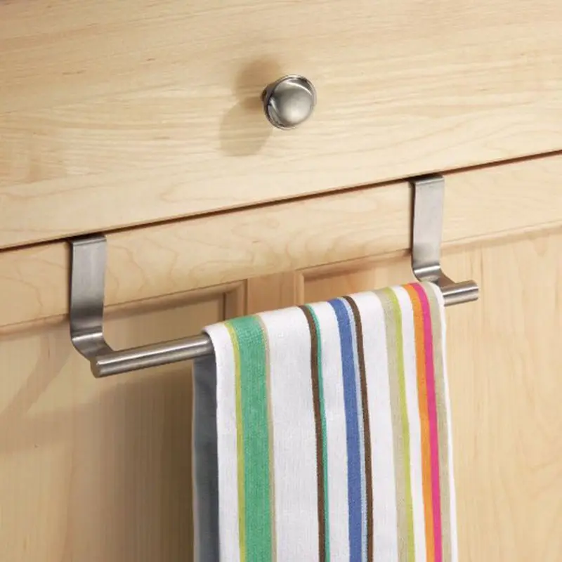 New 23cm 1pc Cabinet Hanger Towel Bar Towel Holder Stainless Steel