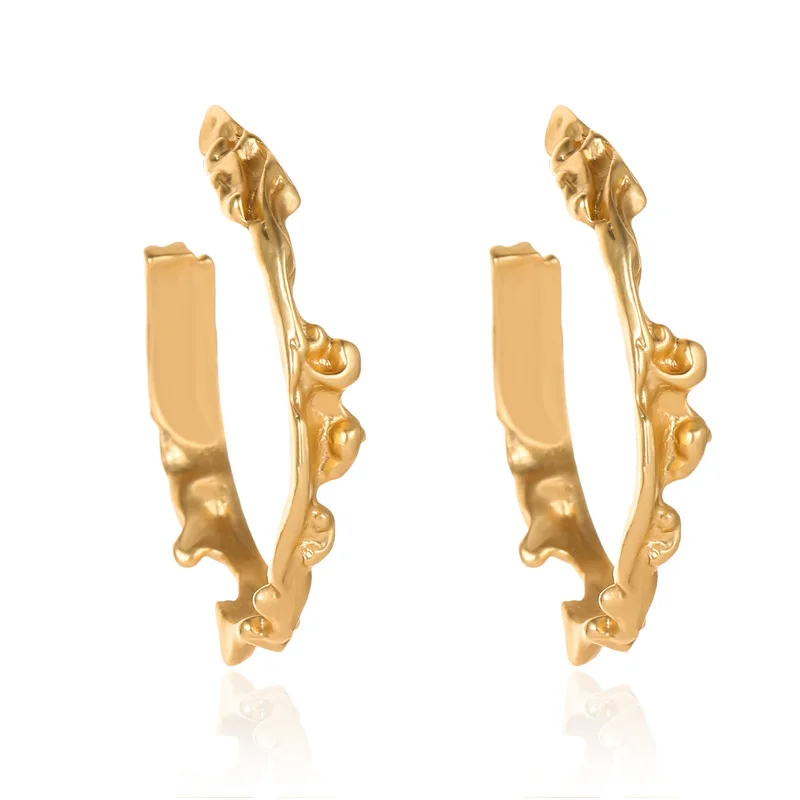 

Minimalist Circle Earrings Irregular Round Geometric Earrings Open Ring Earrings for Women Gift Jewelry Earrings 2019 079